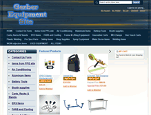 Tablet Screenshot of gerberequipment.com